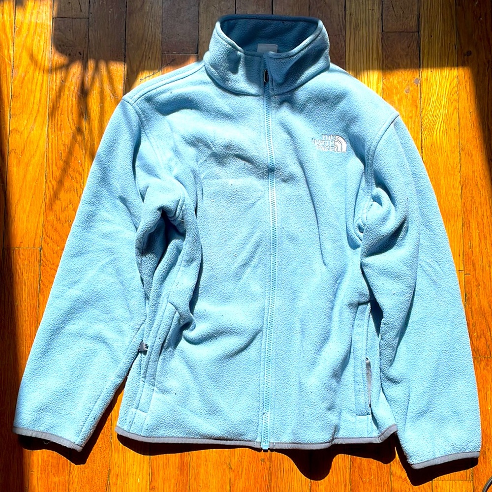 Light Blue North Face Fleece